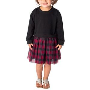 Popatu Girls  Party Dress, Red